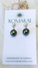 Coco post earrings - Akoya x Tahitian