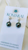 Coco post earrings - Akoya x Tahitian