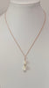 Pikake lariat necklace - Rose Gold