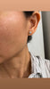 Tahitian Keshi studs - 4mm silver