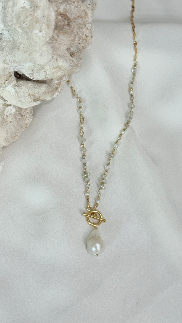 Lanikai toggle necklace - Flameball freshwater