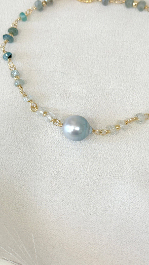 LANIKAI bracelet - Zircon x Tahitian