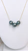 Tahitian Multi pearl necklace