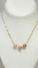 Triple rosary Edison pearl necklace