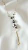BELLE lariat necklace - Hebrew shell