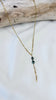 Double peacock keshi lariat