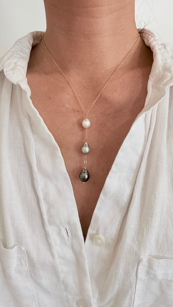 Le'a Long Lariat - Tahitian ombre