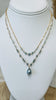Lanikai pearl necklace - Blue zircon mix