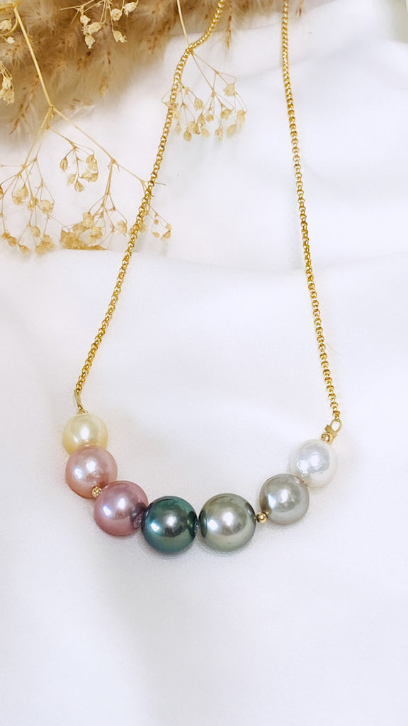 Rainbow monaco necklace