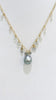 Celestial necklace - Tahitian Pearl x aquamarine