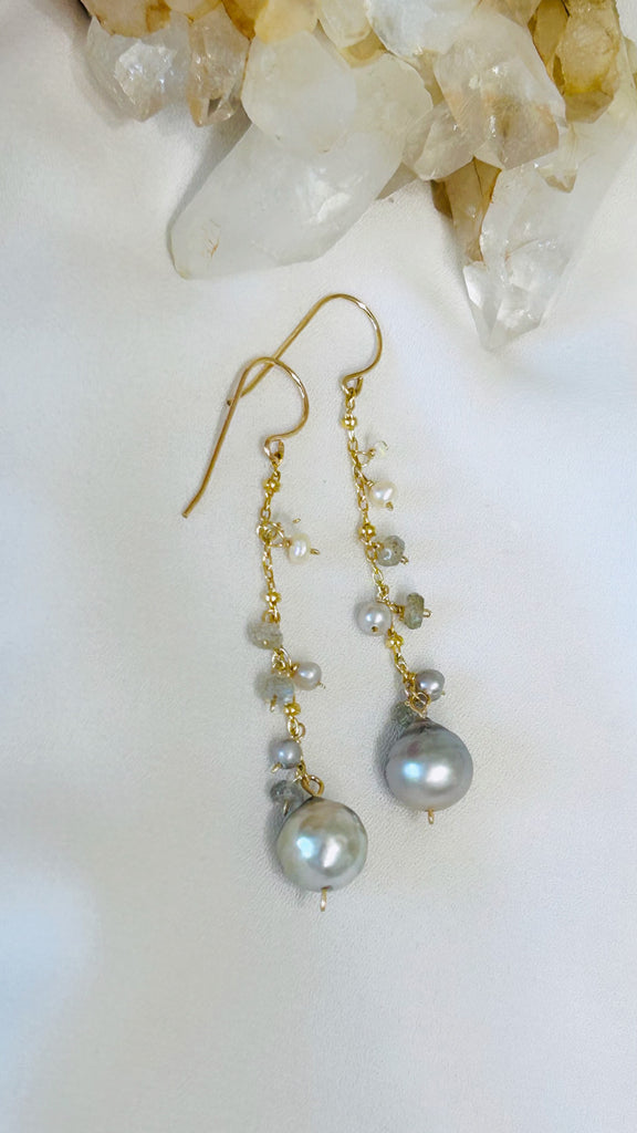 CELESTIAL pearl earrings