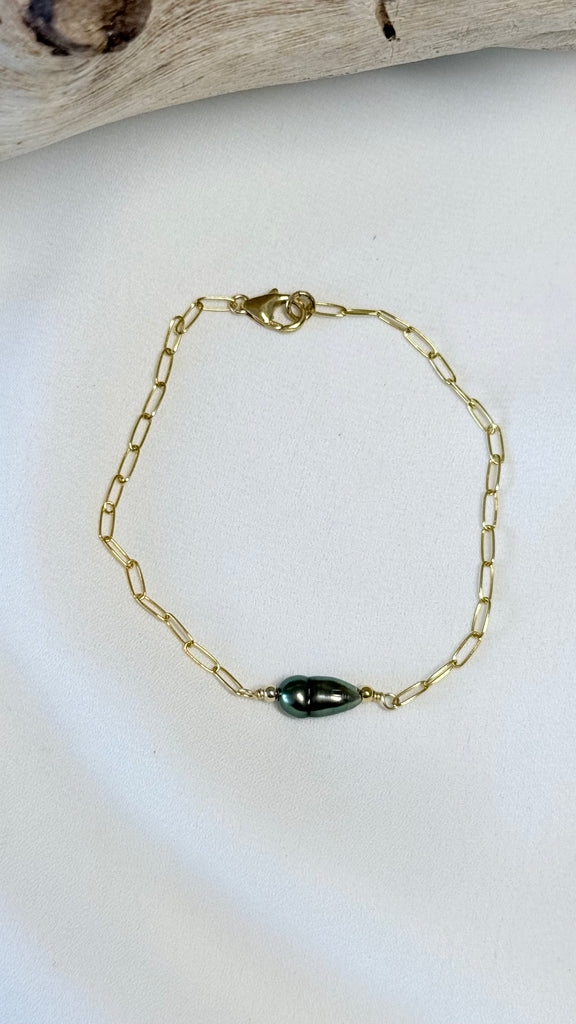 STELLA keshi bracelet - Peacock