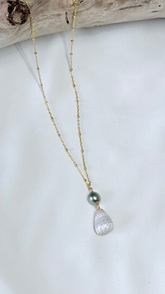Golden hour necklace - Seafoam