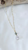 Golden hour necklace - Seafoam