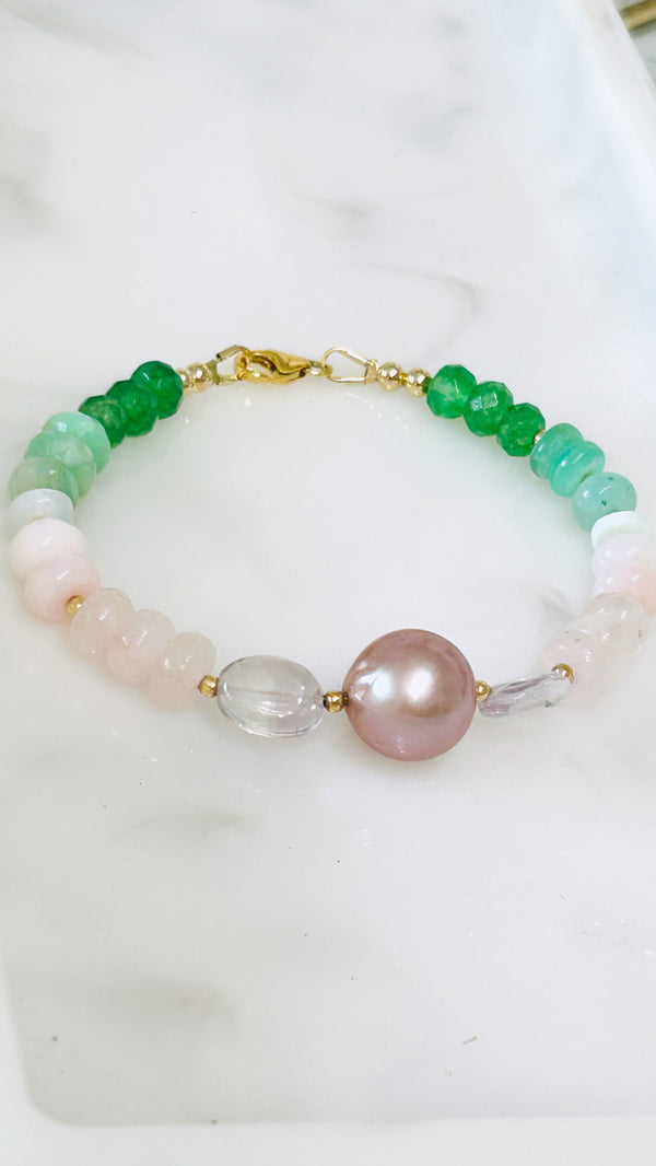 Rosette chunky bracelet