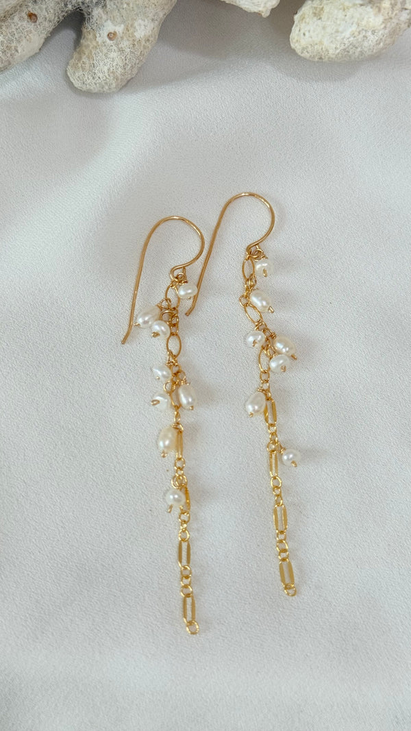 AMAYA drop earrings - freshwater