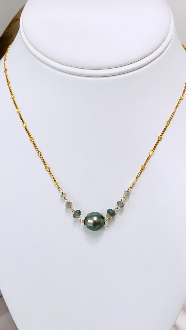 CLARICE necklace -  Tahitian pearl