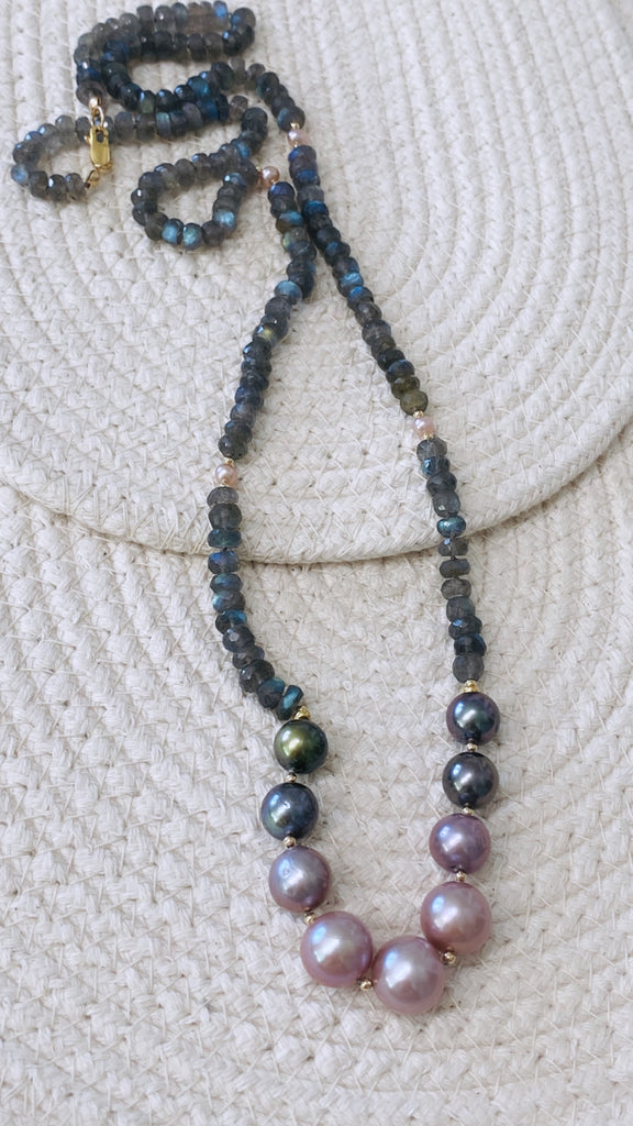 Under the Sea necklace - Edison x Tahitian pearl