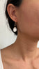 Cornflake freshwater keshi earrings