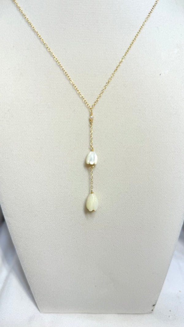 PIKAKE lariat necklace