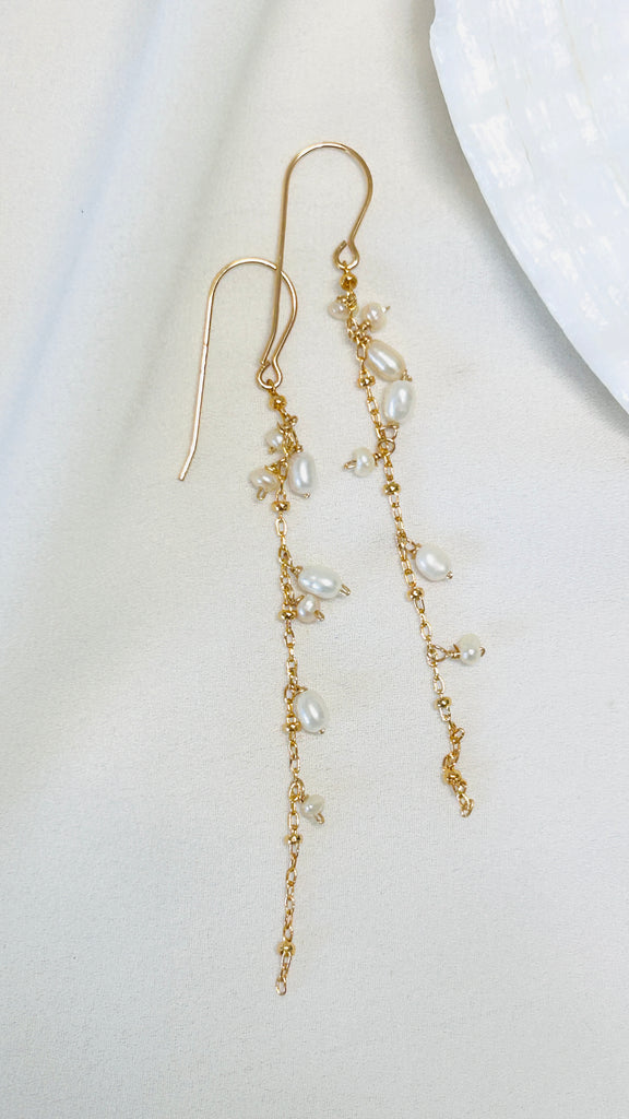Sprinkle earrings - Freshwater keshi