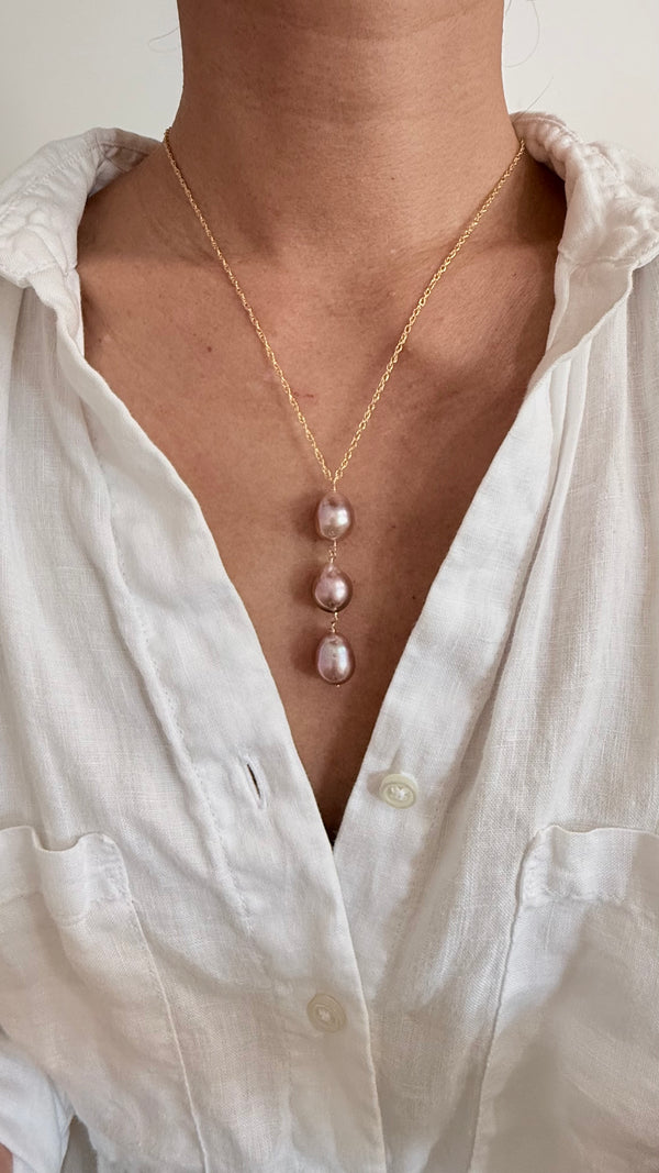 Le'a Lariat - Pink Edison