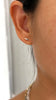 Blue CZ spike stud earrings