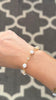 EVELYN freshwater pearl x opal bracelet