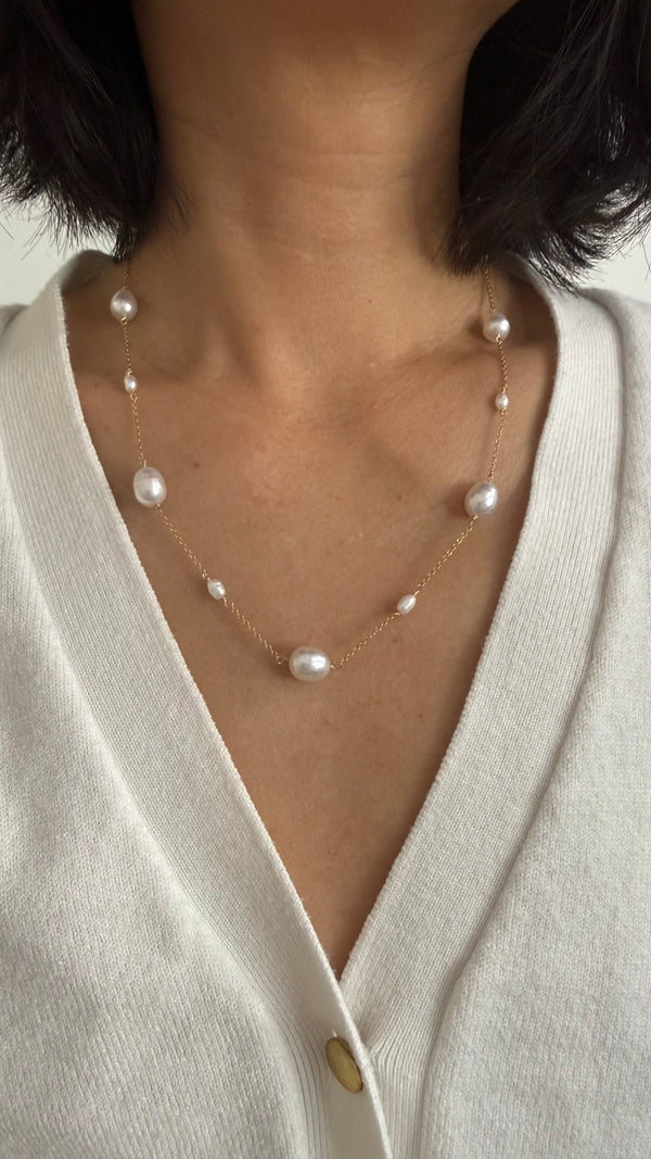 EVELYN necklace - White South Sea