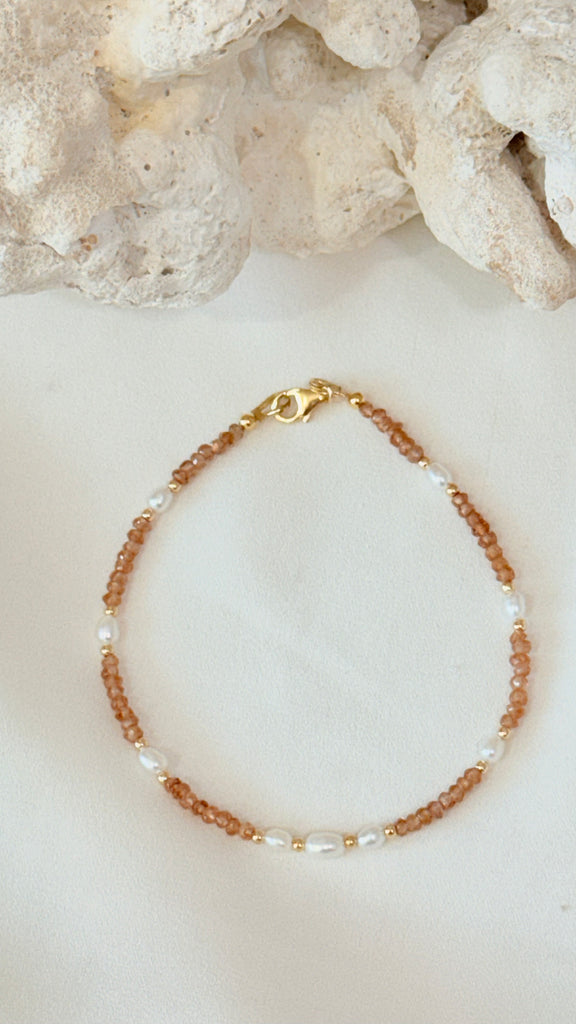 BERMUDA bracelet - Amber Zircon