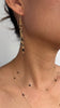 DEWDROP Black spinel earrings