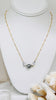 Cone shell x Pearl link necklace