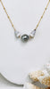 Cone shell x Pearl link necklace