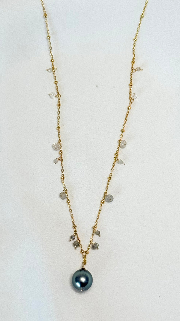 SPRINKLE necklace - Tahitian Pearl