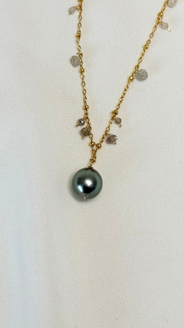 SPRINKLE necklace - Tahitian Pearl