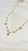 Celestial necklace - Ombre Silver Keshi