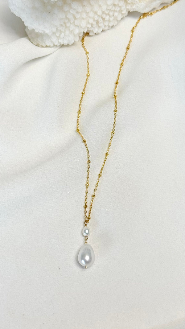 Sway necklace - White South Sea