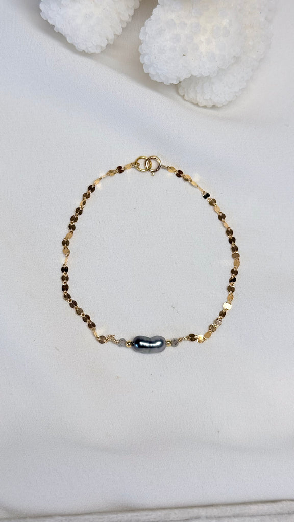 Sparkle keshi bracelet