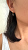 Simple huggy earrings - Freshwater keshi