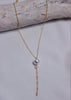 White South Sea lariat necklace