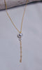 White South Sea lariat necklace