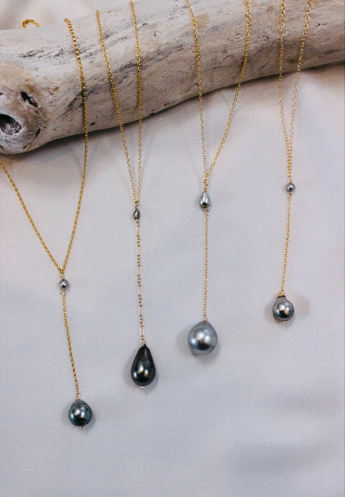 DRIFT lariat - Tahitian Pearl