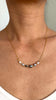 Ombre Tahitian 7 keshi bar necklace