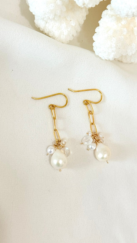 GIANNA drop earrings - Freshwater pearl