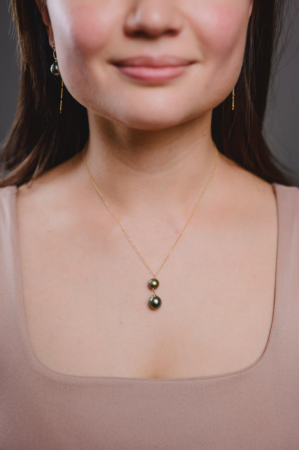 Coco necklace - Tahitian pearl