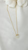 White Sakura gem necklace