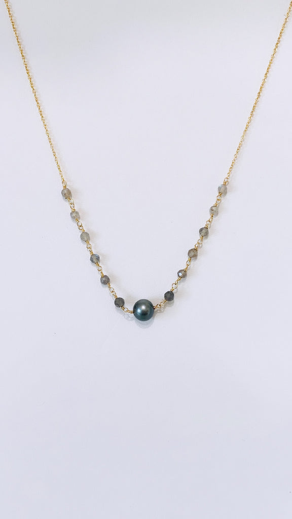 KAIMANA gem necklace - Tahitian Pearl