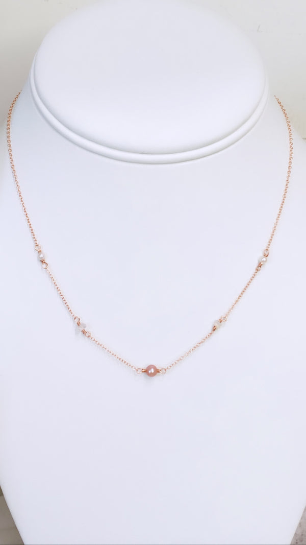 Tulum necklace - Rose Gold