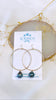 Tahitian hoop earrings
