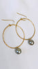 Tahitian hoop earrings